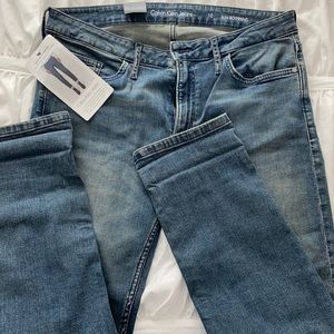 CK slim boyfriend cut jeans